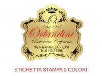 Etichette adesive per pasticcerie, bar, panetterie e gelaterie (mm 41x38)  (cod.19/I )